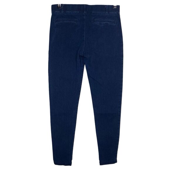 Betabrand Jeans Womens S Blue Dark Wash Pull On Ankle Slim Tapered Leg Stretch - Picture 2 of 7